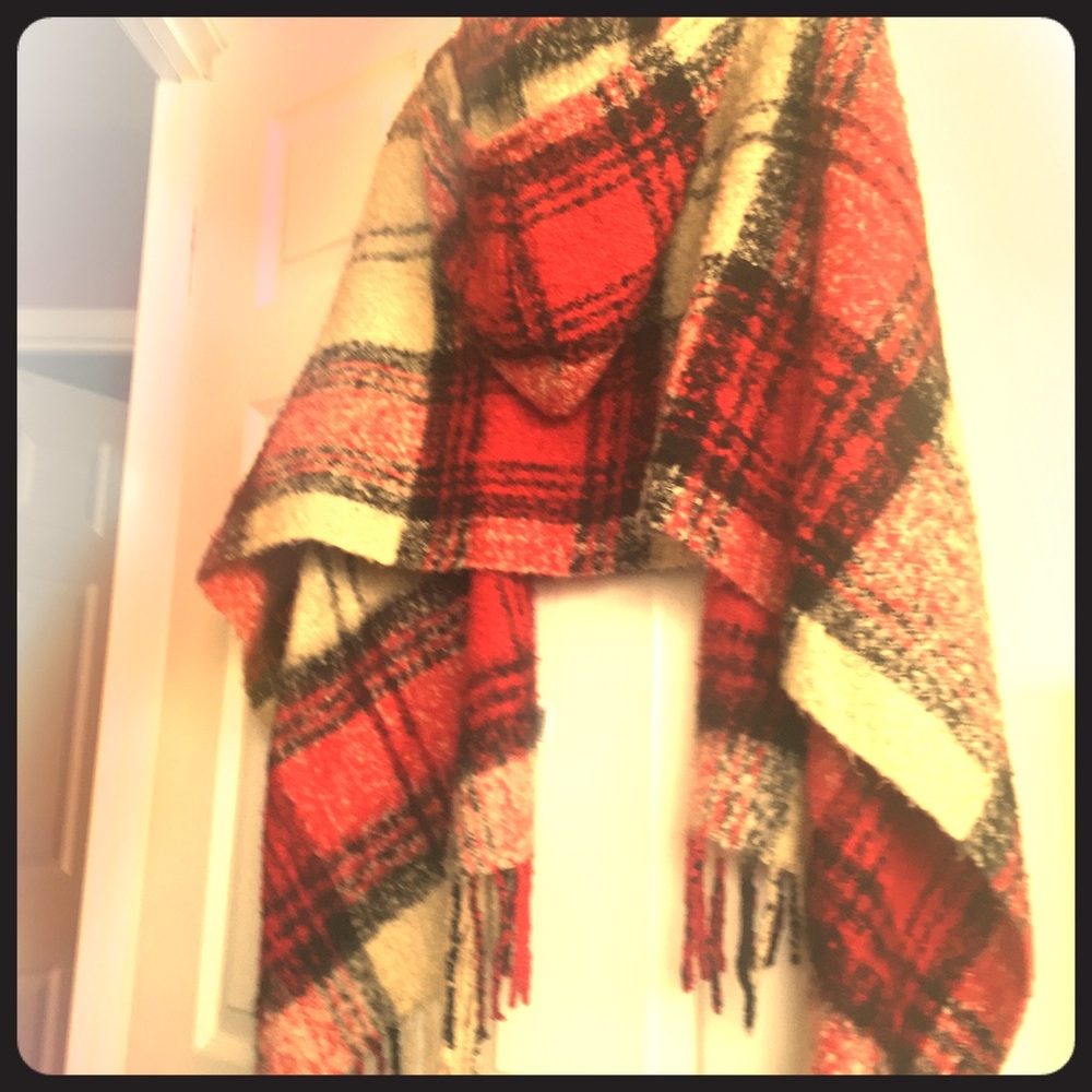 Shawl with hood